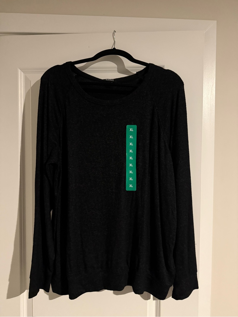 Buffalo David Bitton Black Long-Sleeve Crewneck Top